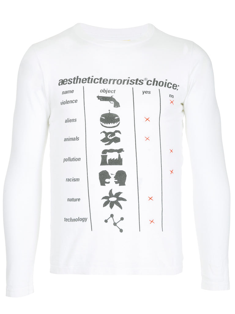 WALTER VAN BEIRENDONCK Aesthetic Terrorists Choice T-shirt