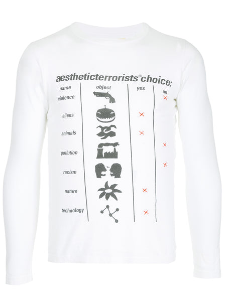 WALTER VAN BEIRENDONCK Aesthetic Terrorists Choice T-shirt