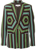 WALTER VAN BEIRENDONCK striped panel blazer