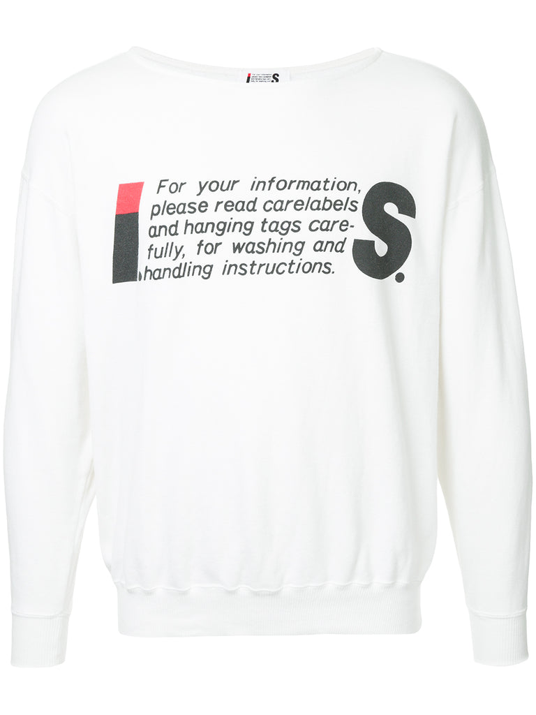 ISSEY MIYAKE logo printed sweatshirt