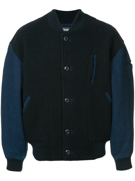 ISSEY MIYAKE two tone bomber jacket