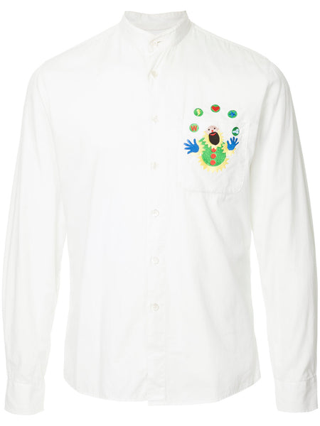 WALTER VAN BEIRENDONCK appliqué pocket shirt