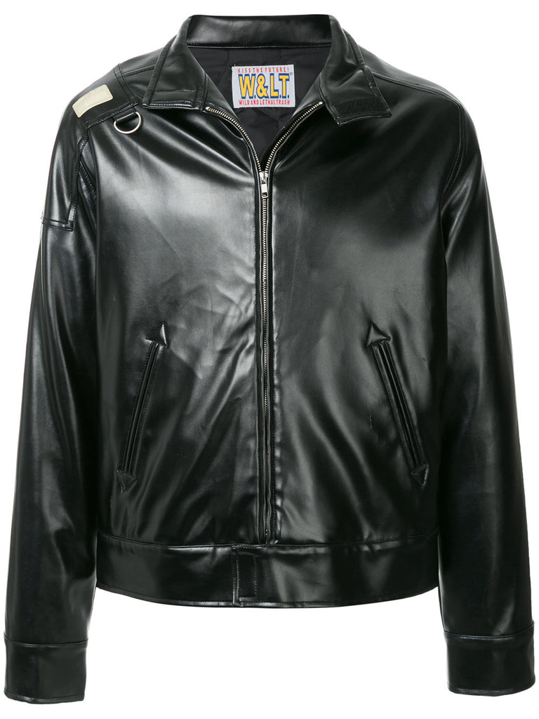 WALTER VAN BEIRENDONCK W & LT faux leather jacket