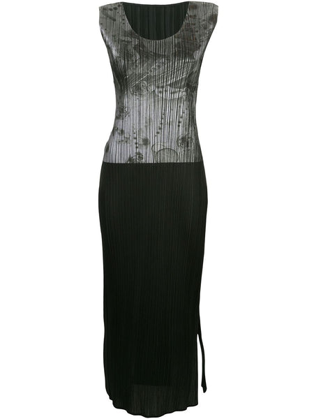 ISSEY MIYAKE galaxy print maxi dress