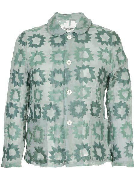 COMME DES GARÇONS robe de chambre stiff flowers jacket