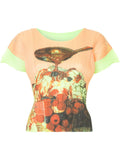 ISSEY MIYAKE sundae print pleated T-shirt