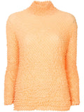 ISSEY MIYAKE long-sleeve texture pleated top