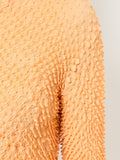 ISSEY MIYAKE long-sleeve texture pleated top