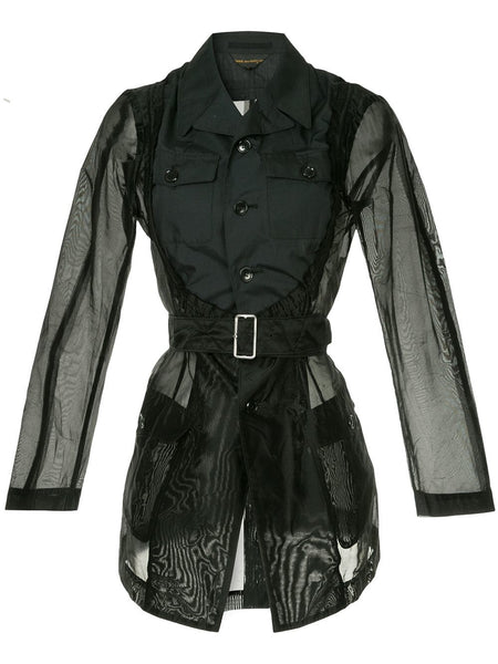 COMME DES GARÇONS belted trench coat