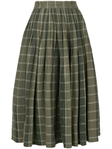 ISSEY MIYAKE pleated flannel skirt