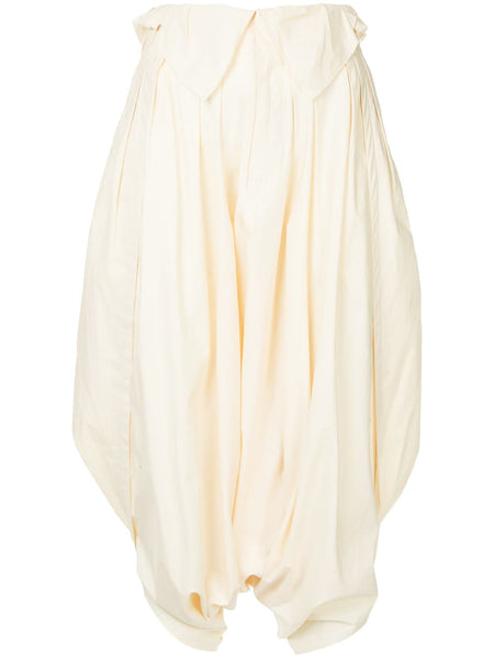 COMME DES GARÇONS pleated drop crotch trousers