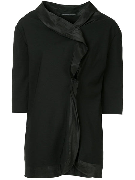 YOHJI YAMAMOTO short-sleeve asymmetric shirt