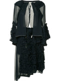 COMME DES GARÇONS layered frilled jacket and dress ensemble