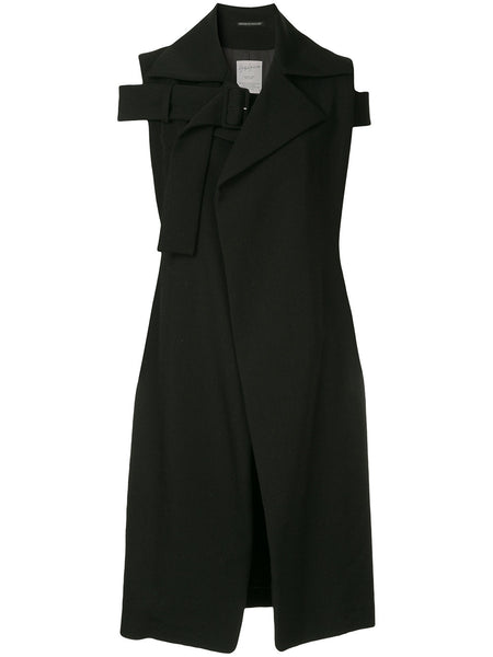 YOHJI YAMAMOTO cut-detail short sleeve coat