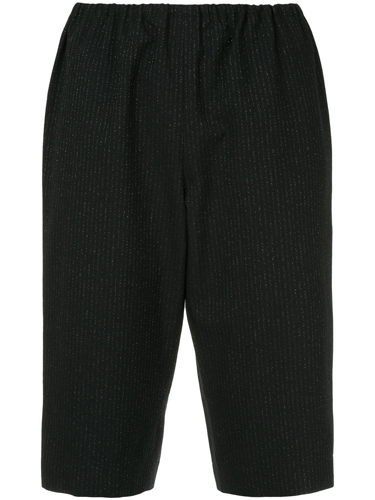 COMME DES GARÇONS pin-stripe fitted shorts