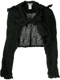 ISSEY MIYAKE crinkle-effect cropped jacket