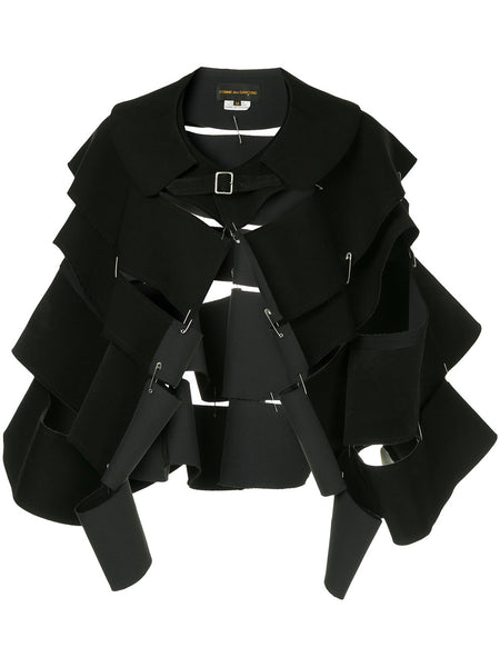 COMME DES GARÇONS pin-detail flared jacket