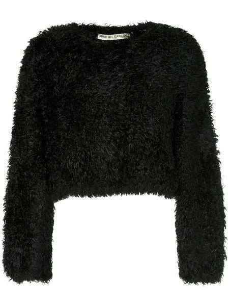 COMME DES GARÇONS cropped long-sleeve sweater