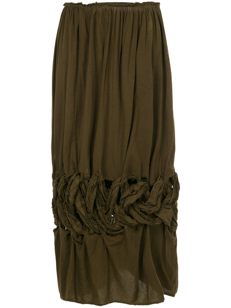 COMME DES GARÇONS knot flared midi skirt