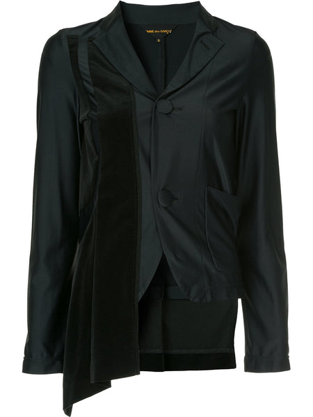 COMME DES GARÇONS asymmetric fitted blazer