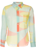 COMME DES GARÇONS colour-block fitted shirt