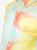 COMME DES GARÇONS colour-block fitted shirt