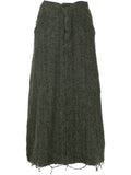 COMME DES GARÇONS frayed midi skirt