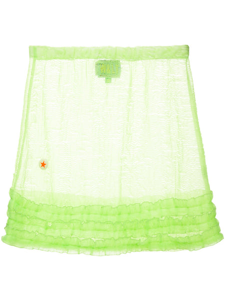 WALTER VAN BEIRENDONCK W & LT frill-trim mini skirt