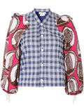 COMME DES GARÇONS contrast gingham shirt
