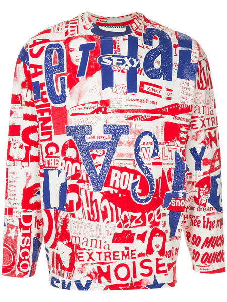 WALTER VAN BEIRENDONCK W & LT typography newspaper print top