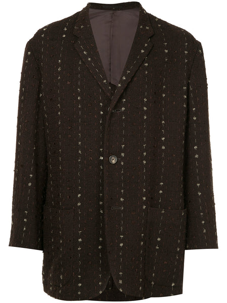 YOHJI YAMAMOTO stitched lines suit