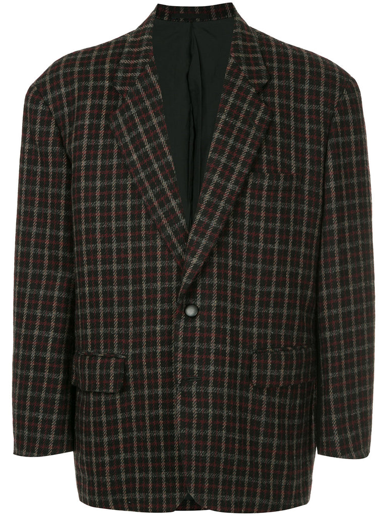 COMME DES GARÇONS plaid blazer