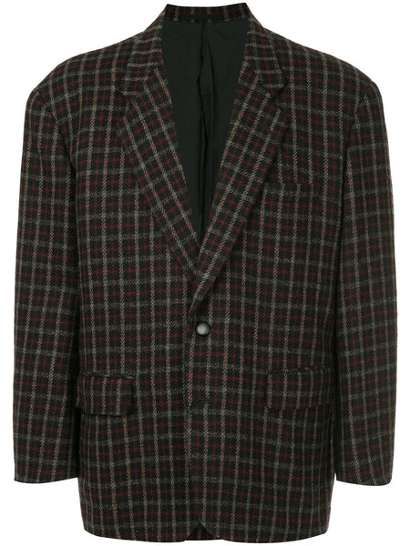 COMME DES GARÇONS plaid blazer