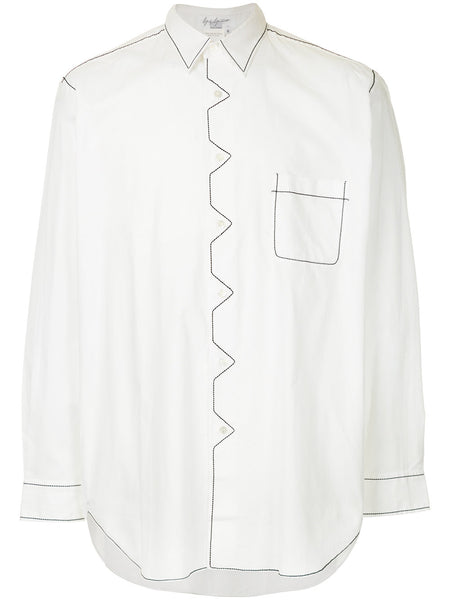 YOHJI YAMAMOTO Pour Homme contrast stitch shirt