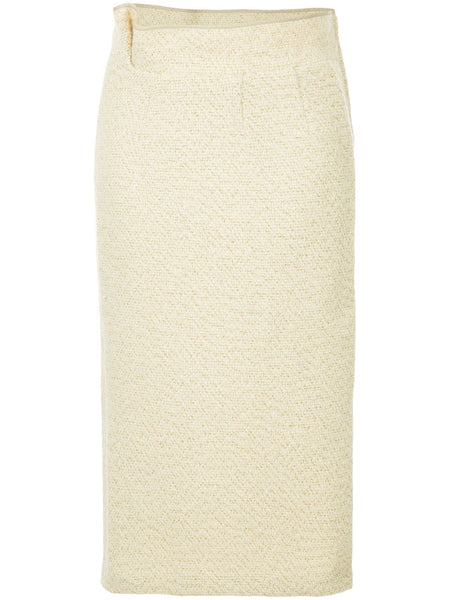 COMME DES GARÇONS VINTAGE metallic knitted skirt