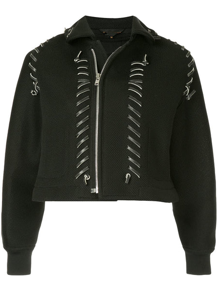 COMME DES GARÇONS baseball stitch cropped jacket