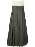 COMME DES GARÇONS dissected contrast pleated dress