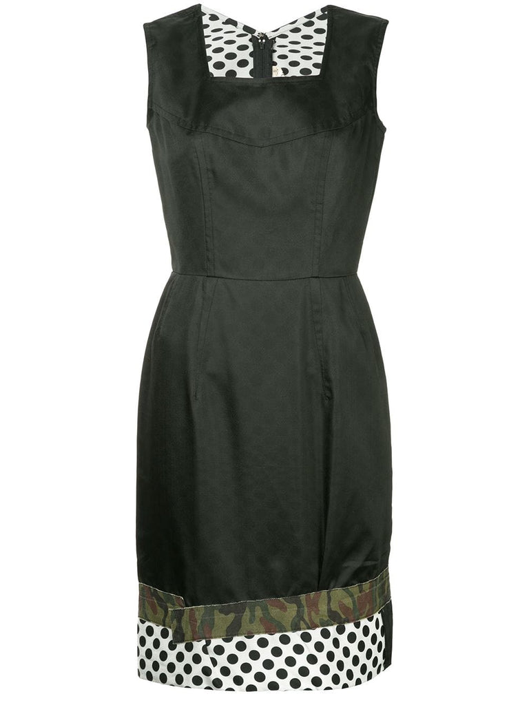 COMME DES GARÇONS mix print pinafore dress