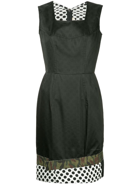 COMME DES GARÇONS mix print pinafore dress