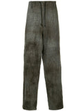 YOHJI YAMAMOTO Pour Homme drawstring houndstooth trousers