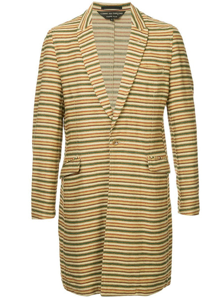 COMME DES GARÇONS Homme Plus striped long jacket