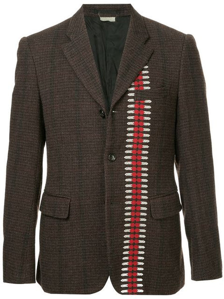 COMME DES GARÇONS pattern detail blazer