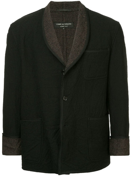 COMME DES GARÇONS Homme Plus rope trim no collar jacket