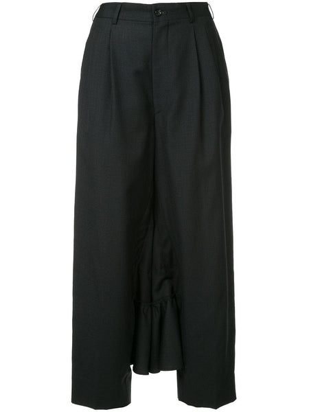 COMME DES GARÇONS ruffle trim skirt trousers