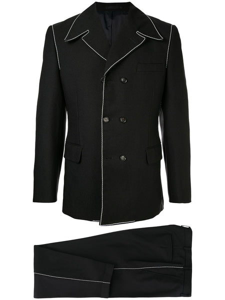 COMME DES GARÇONS stitching detail two-piece suit