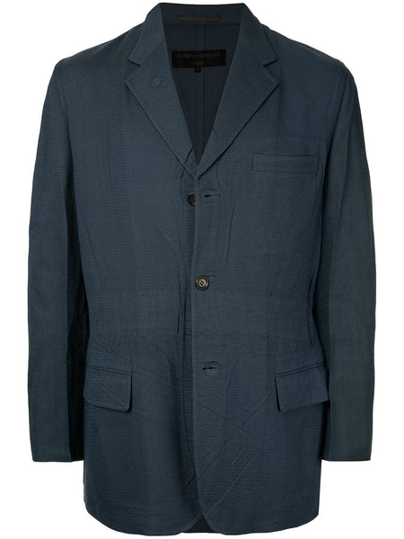 COMME DES GARÇONS creased notched blazer