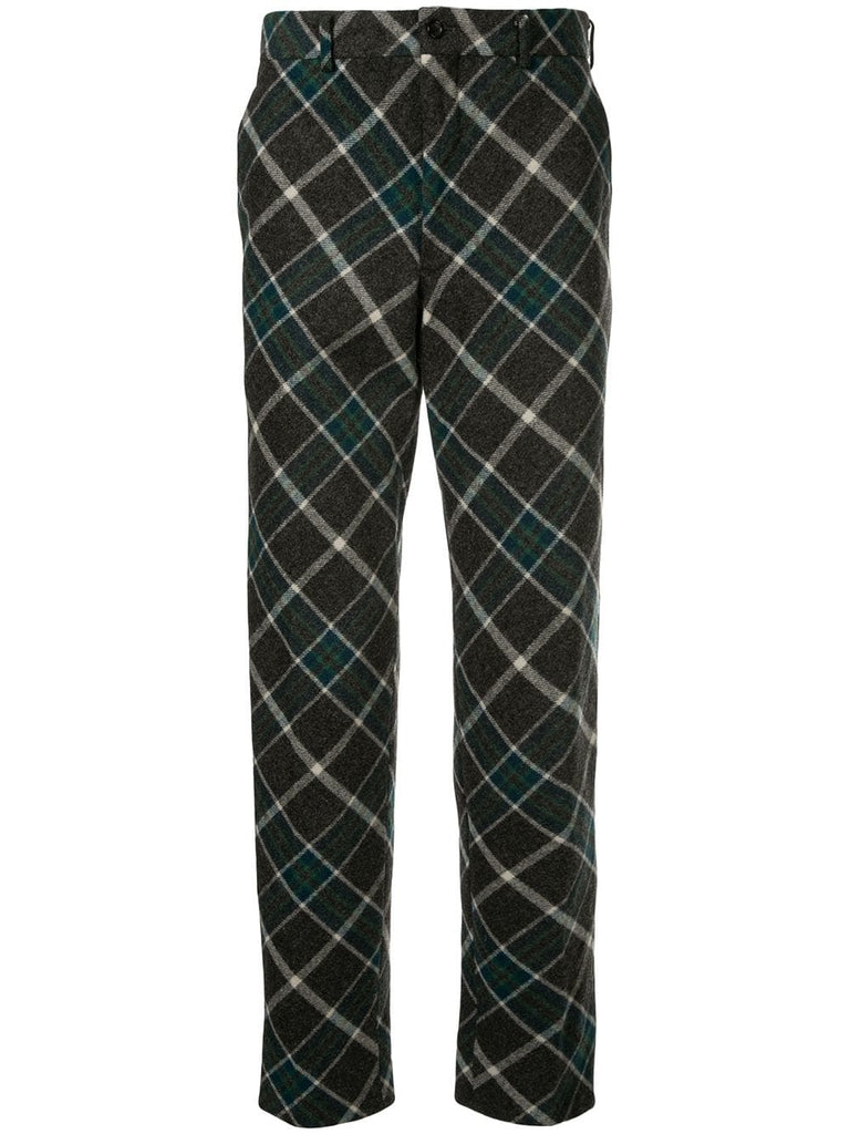 COMME DES GARÇONS plaid slim trousers – dot COMME