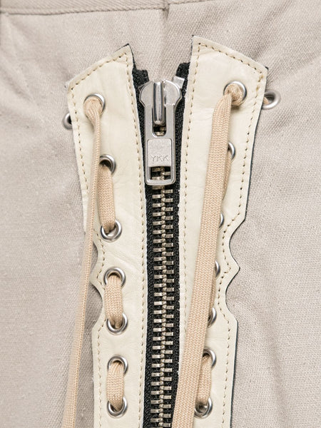 YOHJI YAMAMOTO shoelace appliqué loose trousers