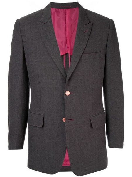 COMME DES GARÇONS Homme Plus contrasting stitch blazer