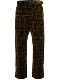 COMME DES GARÇONS geometric pattern cropped trousers